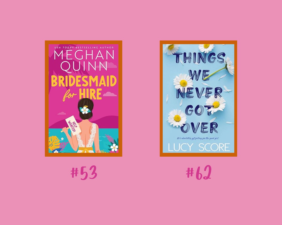 Meghan Quinn and Lucy Score still in the Top 100 US Kindle charts! 🌟 If you haven't read these spicy rom coms, you're missing out . . .