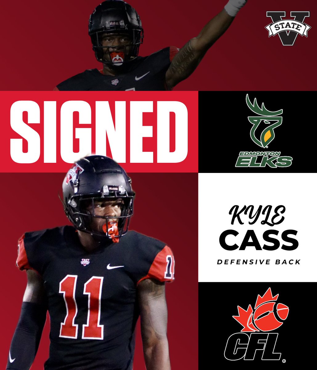 DB Kyle Cass has signed a contract with the CFL's Edmonton Elks ‼️ Congratulations Kyle, go bring some D.O.G. to the CFL #WTS