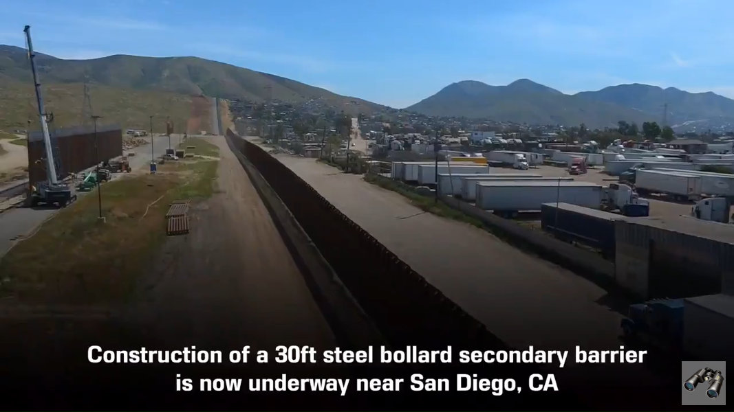 #From_2019 July

VIDEO - Construction of a secondary #border barrier is now underway near #SanDiego CA. 
youtube.com/watch?v=Yn0nSb…

19 secs

#BuildTheWall #FinishTheWall #quikTake #borderObserver qt-wall-vid-022