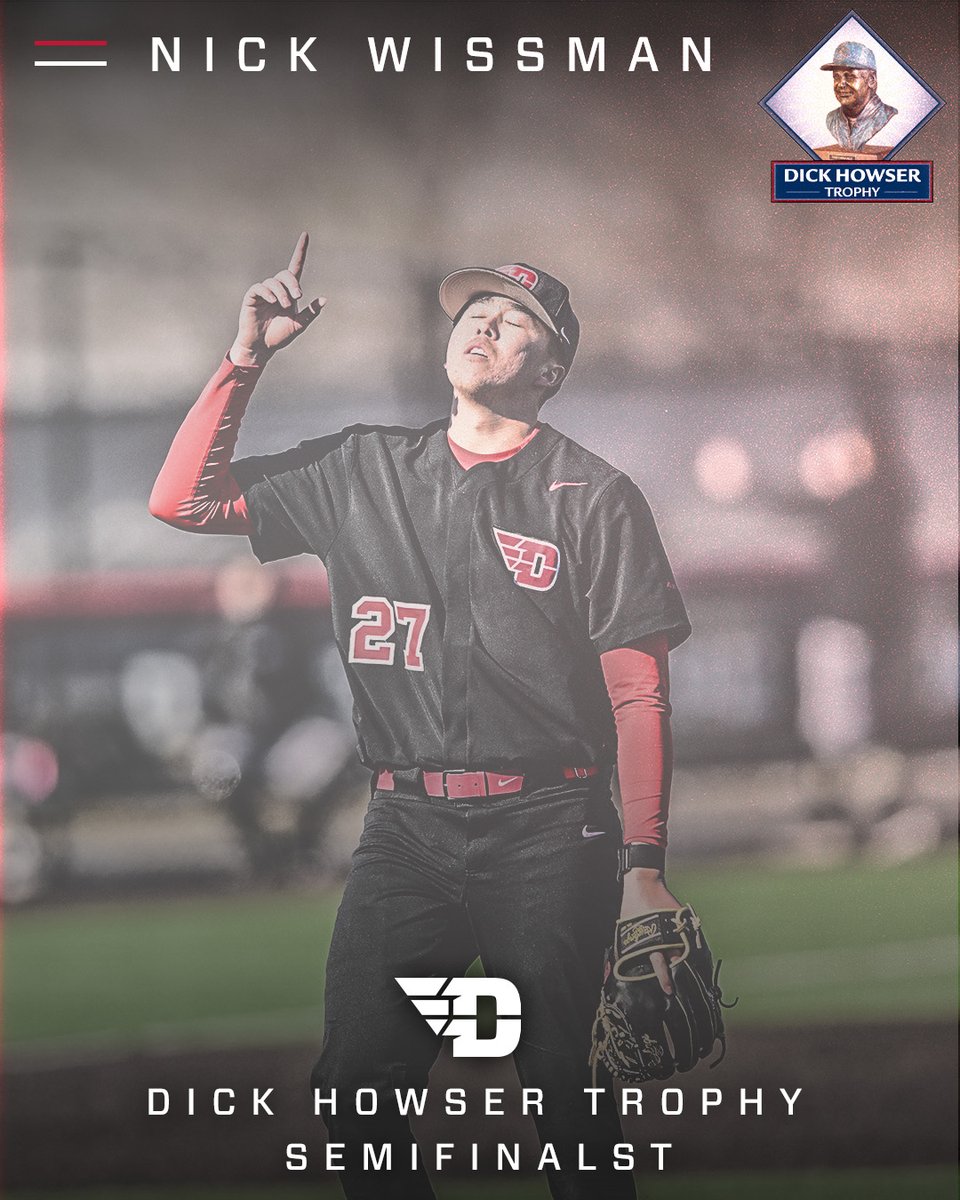 HUGE news to announce!

Senior Nick Wissman (@koreas_finest) has been named a semifinalist for the Dick Howser Trophy Award!

#FlyBoys // #GoFlyers