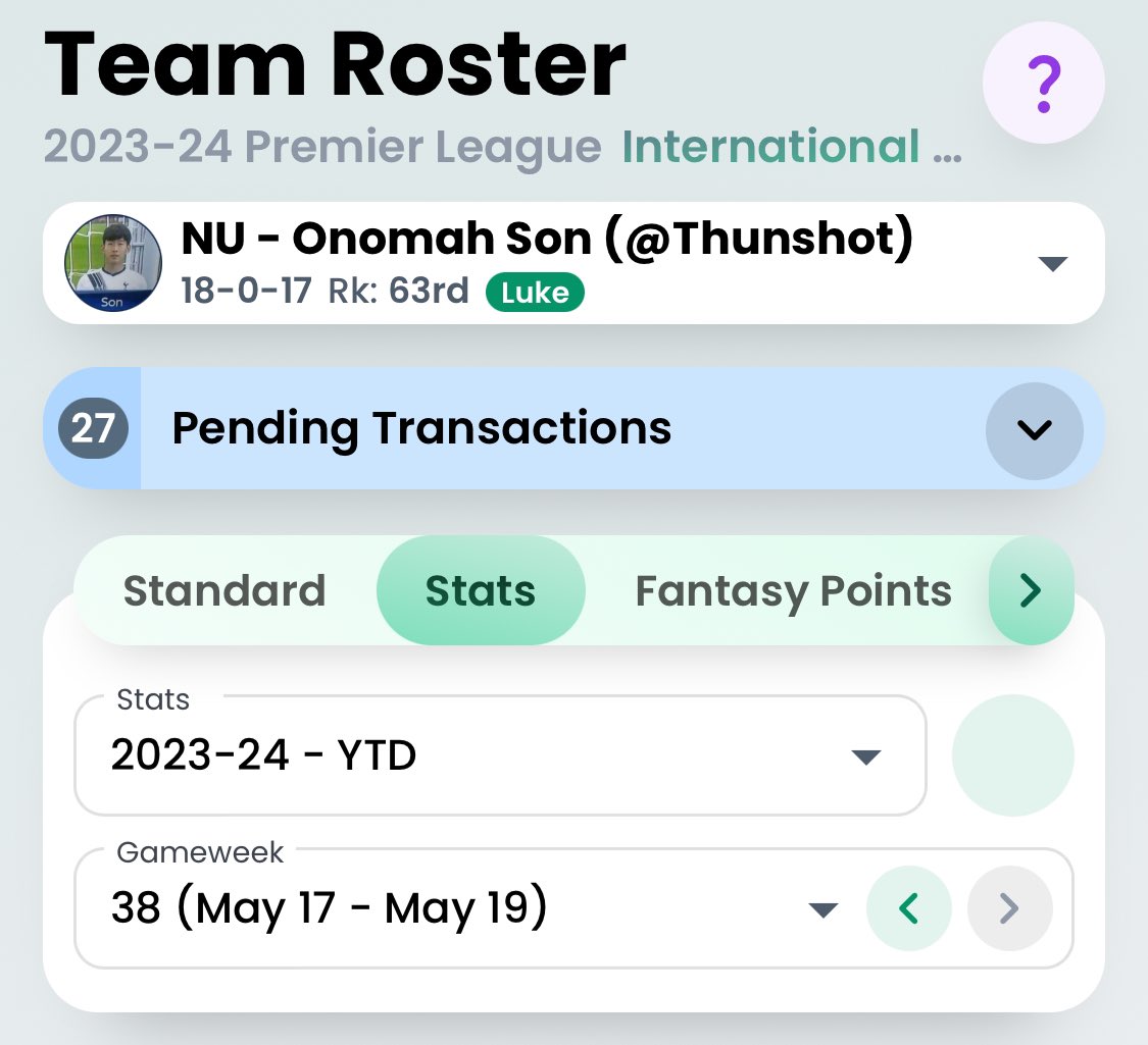 #GW38 waivers are in as another fun <a href="/Fantrax/">Fantrax</a> fantasy soccer season comes to a close!

Looking forward next year being less busy and having more time to strategize 📝