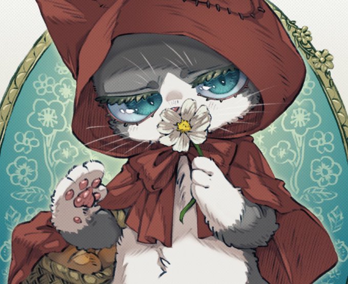 石竜子さんたちに混ぜていただき展示に参加しますー!!
赤ずきん猫をリメイクしました🥳 