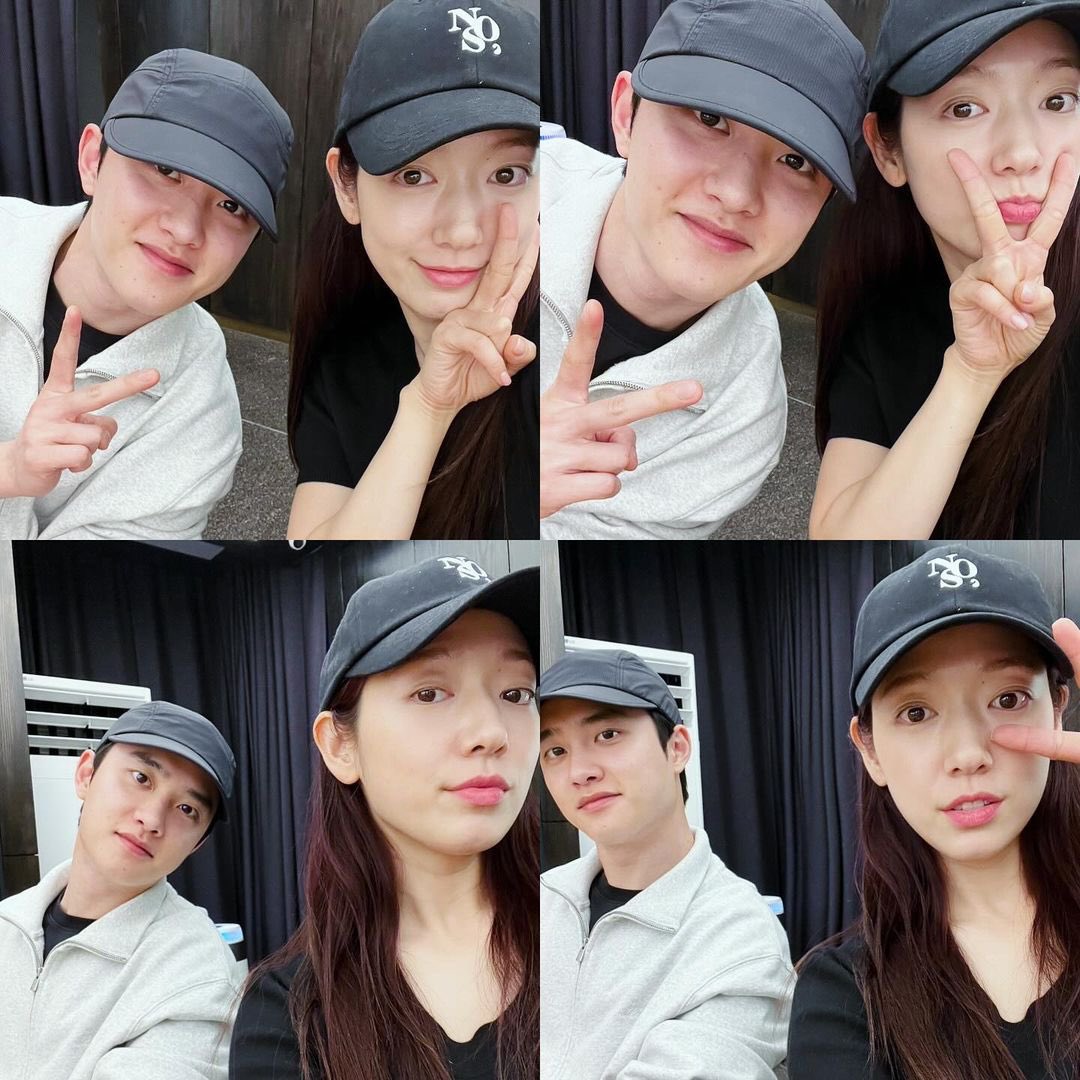 KYUNGSOO gorrita 😭 Shinhye tan linda subiendo un collage de fotos con él, par de preciosos❤️