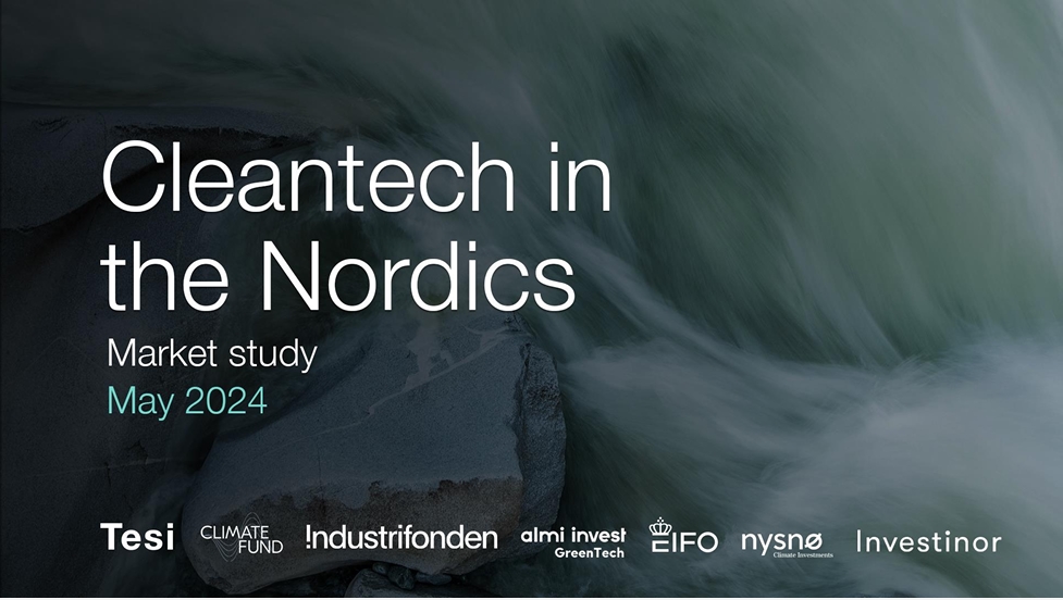 A new report compiled by Finland-based investment company @TesiFII estimates the Nordic climate tech ecosystem needs to raise €15B over the next 5 years. tesi.fi/wp-content/upl… #NordicMade #climatetech #nordicclimatetech