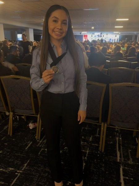 Congrats to Jocelyn Esparza who placed 5th in the nation in Fundamental Word Processing at the BPA National Leadership Conference this past weekend in Chicago! Jocelyn was one of 64 competitors in her event. You are a rock star! #TheBengalWay #BPA