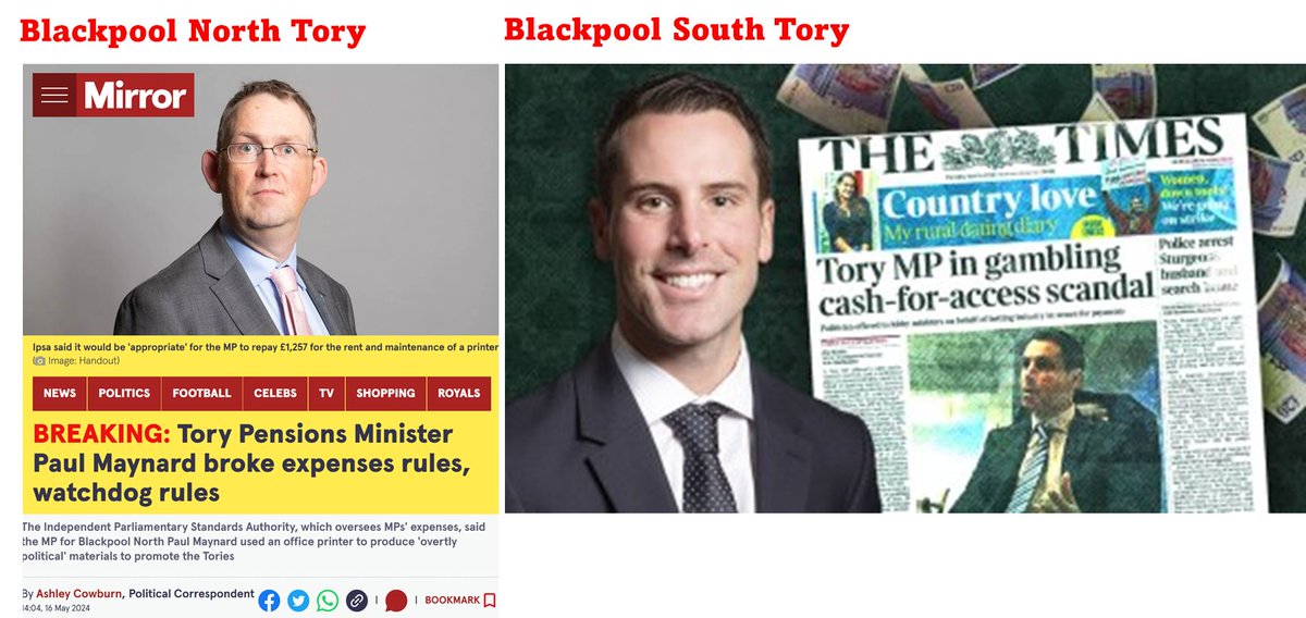 There's no North / South divide when it comes to dodgy Tory MPs... #toriesout #toryscum #toriesbrokebritain #generalelectionNow
