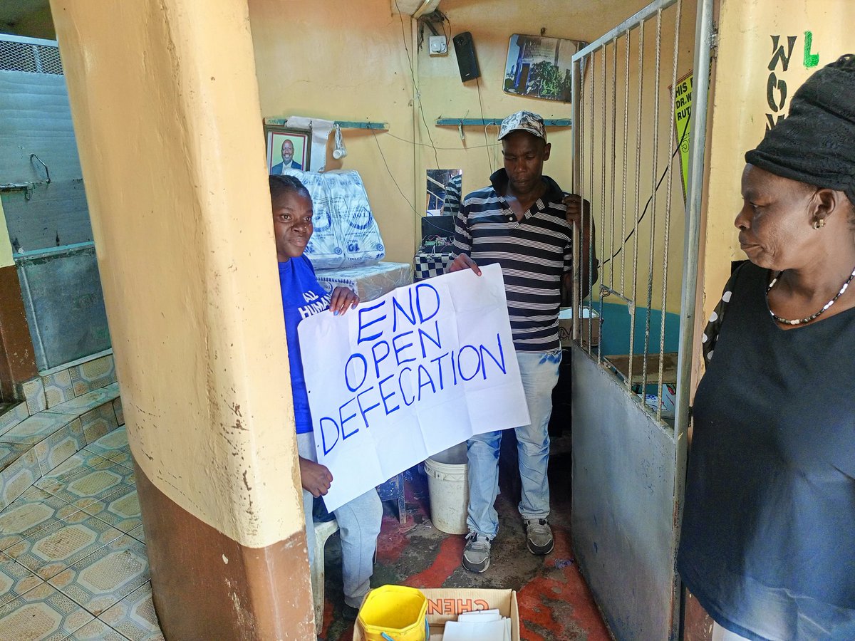 OrengoJd's tweet image. #EndOpenDEFECATION Zero Open Defecation is the practice of eliminating open defecation by changing social behavior and building basic and well-managed sanitation systems. The campaign continued today in Korogocho Nairobi.