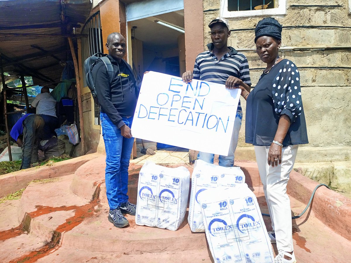 OrengoJd's tweet image. #EndOpenDEFECATION Zero Open Defecation is the practice of eliminating open defecation by changing social behavior and building basic and well-managed sanitation systems. The campaign continued today in Korogocho Nairobi.