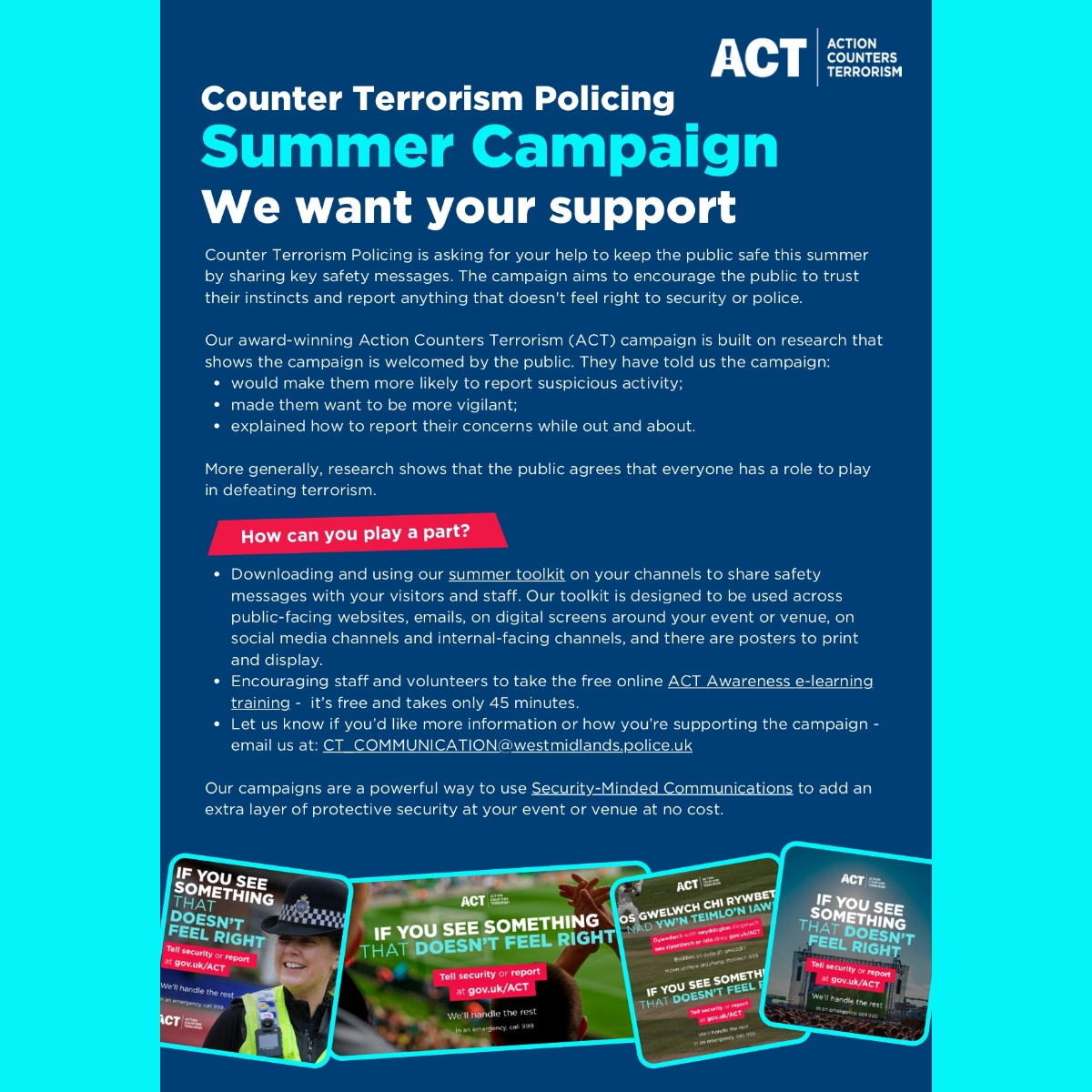 Counter Terrorism Policing #BeSafeBeSound using the toolkit protectuk.police.uk/digital-toolki…