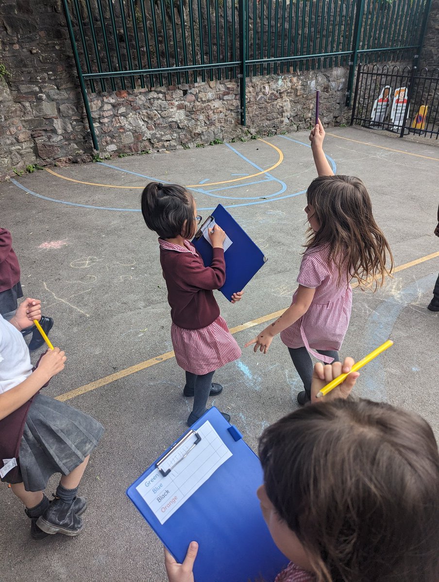Collecting data as part of year 1 computing this afternoon! Now to turn out data into bar charts!