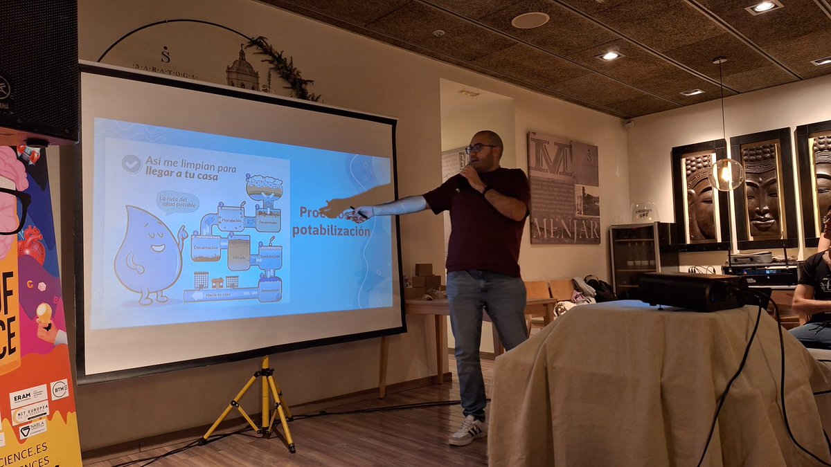 ¡El pasado lunes tuve el placer de compartir mi investigación en <a href="/IcraWater/">ICRA</a> al #pint24gir ! Una experiencia maravillosa y muy recomendable, es muy bonito compartir todo lo que hacemos en el laboratorio más allá del mismo. Muy agredido con  <a href="/Girona7ciencia/">Girona set de ciència #GironaCiència</a> por hacer esto posible!