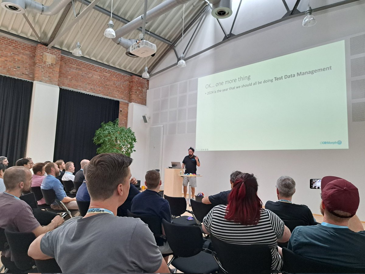 Jemma Hunter (@_jemmahunter) on Twitter photo Hamish, Robots and Test Data Management.
<a href="/DataGrillen/">DataGrillen</a> <a href="/redgate/">Redgate Software</a> #datagrillen #redgate #testdatamanagment #testdatamanager Hamish, Robots and Test Data Management.
<a href="/DataGrillen/">DataGrillen</a> <a href="/redgate/">Redgate Software</a> #datagrillen #redgate #testdatamanagment #testdatamanager