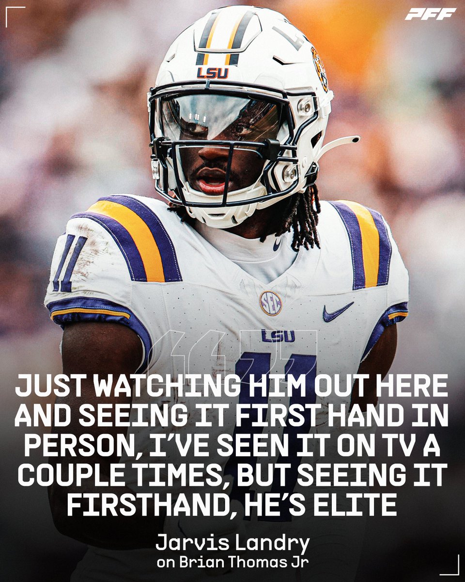 Jarvis Landry with HIGH praise for Brian Thomas Jr 🌟