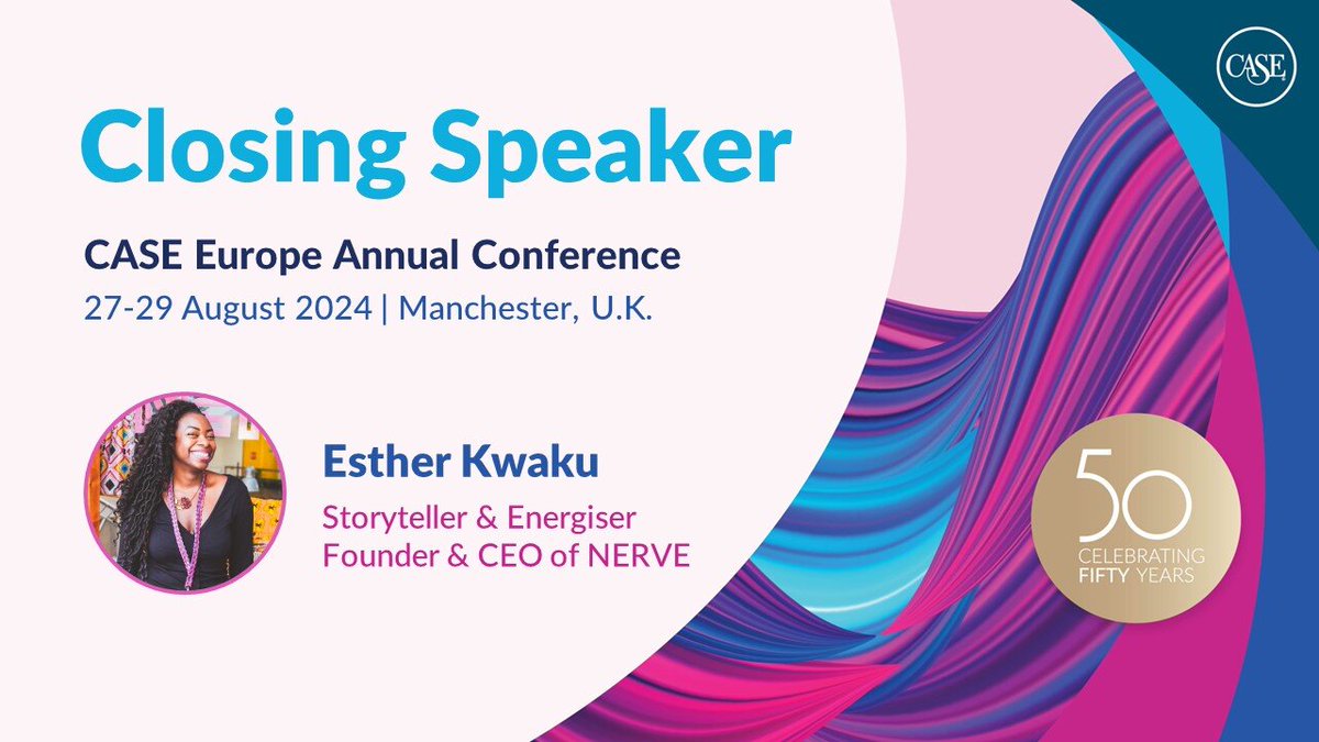 Explore the transformative power of joy at #CEAC24's energising closing session.

Speaker @estherkwaku will unpack what makes us tick in our day-to-day work, from prioritising self-care to reactivating purpose and embracing your strengths.

Register now: bit.ly/3ygAu3z