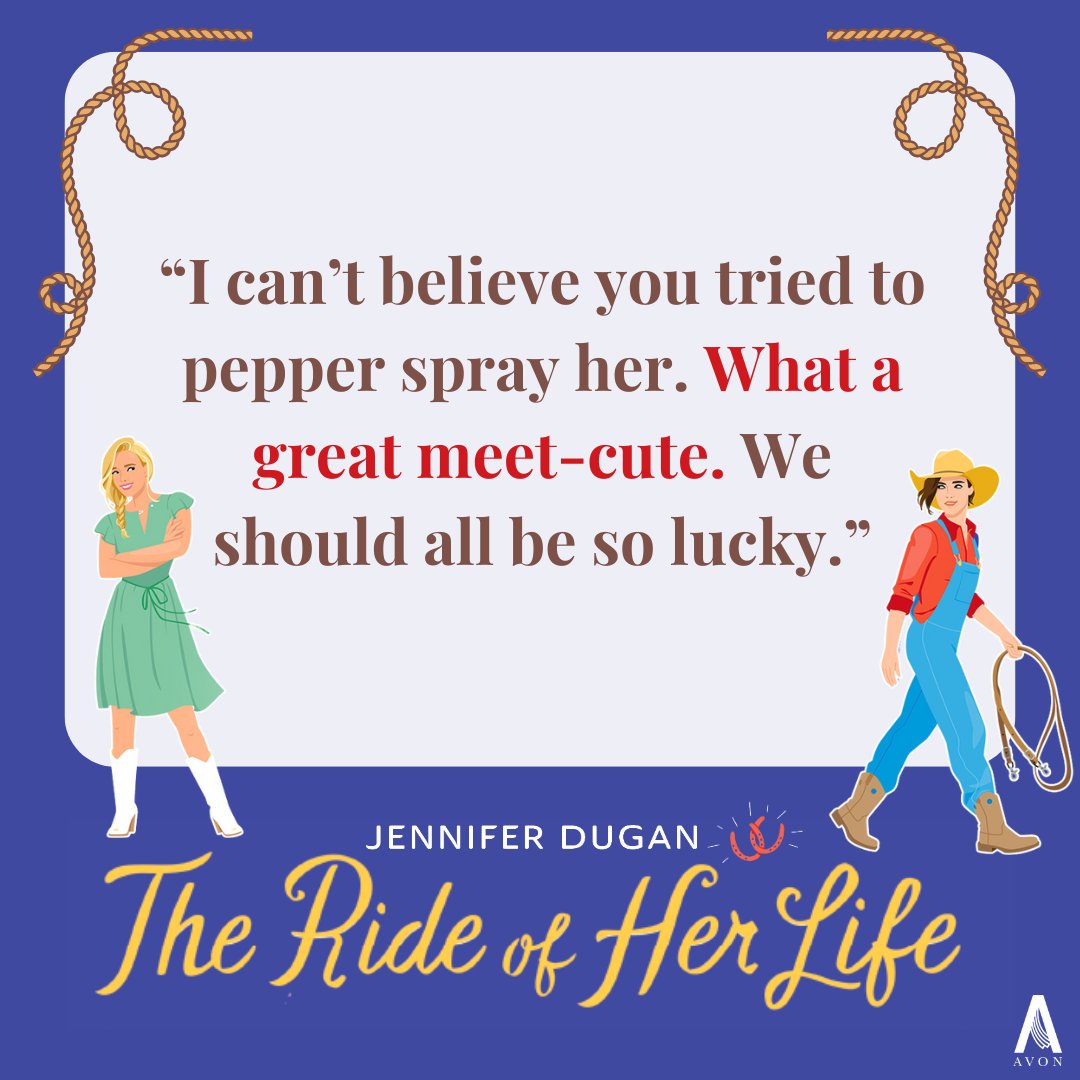 Not all meet-cutes can be sparkling, but we do love Molly and Shani for giving us an unforgettable meet-cute that perfectly sets the stage in @JL_Dugan's THE RIDE OF HER LIFE! Pre-order a copy now before it's on sale 5/28 🤠 bit.ly/43LKCNi