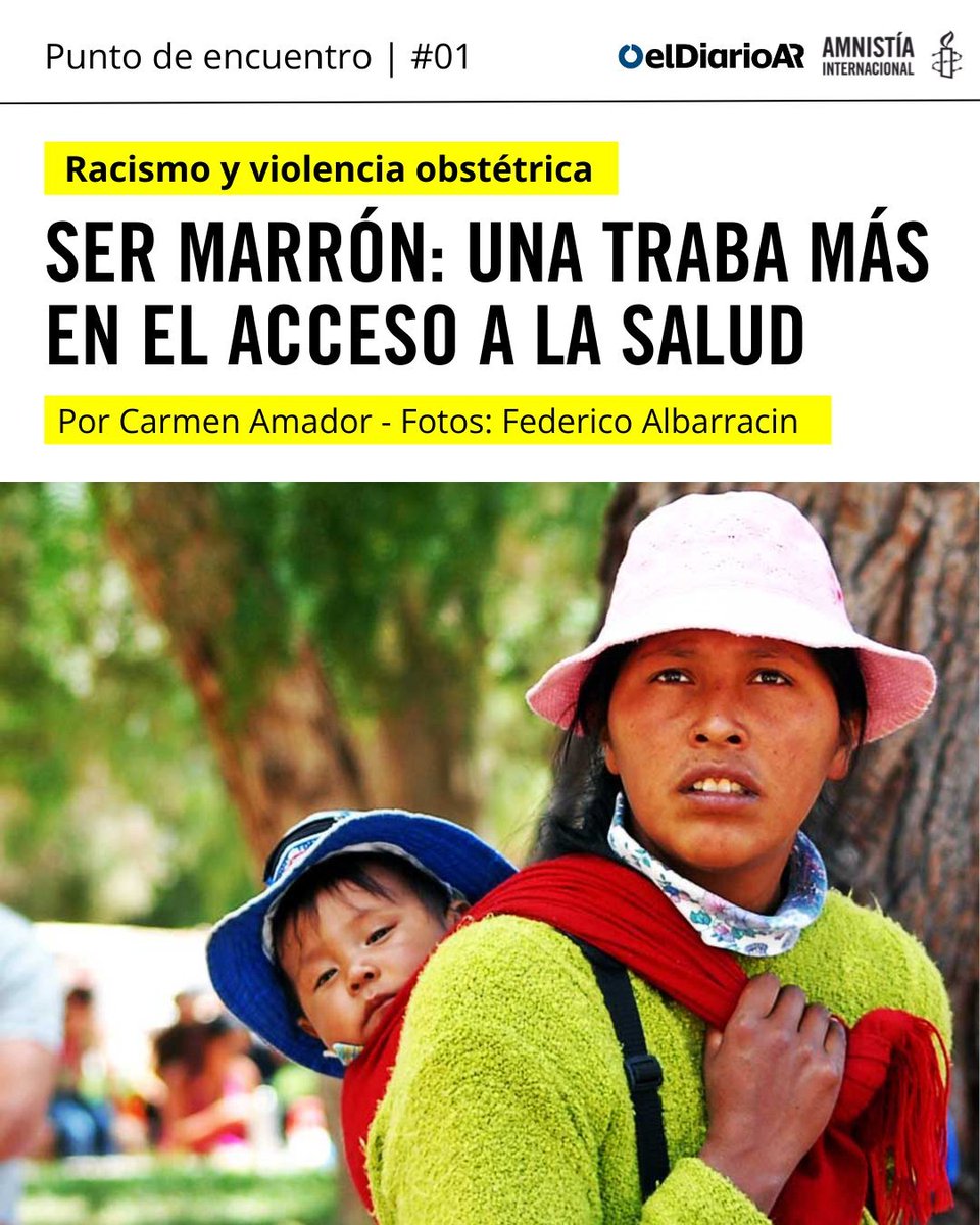 “Atendela vos”
“¡No! Atendela vos”
“Callate”.
“Aguantá y quedate tranquilita”
“Volvé a tu casa”
“Son sucias”
“Son indias”
“No sé para qué  se pone a tener hijos”

[#PartoRespetado] Mujeres marrones cuentan cómo el sistema de salud las expulsa y violenta.
🗞️qrcd.org/43TT