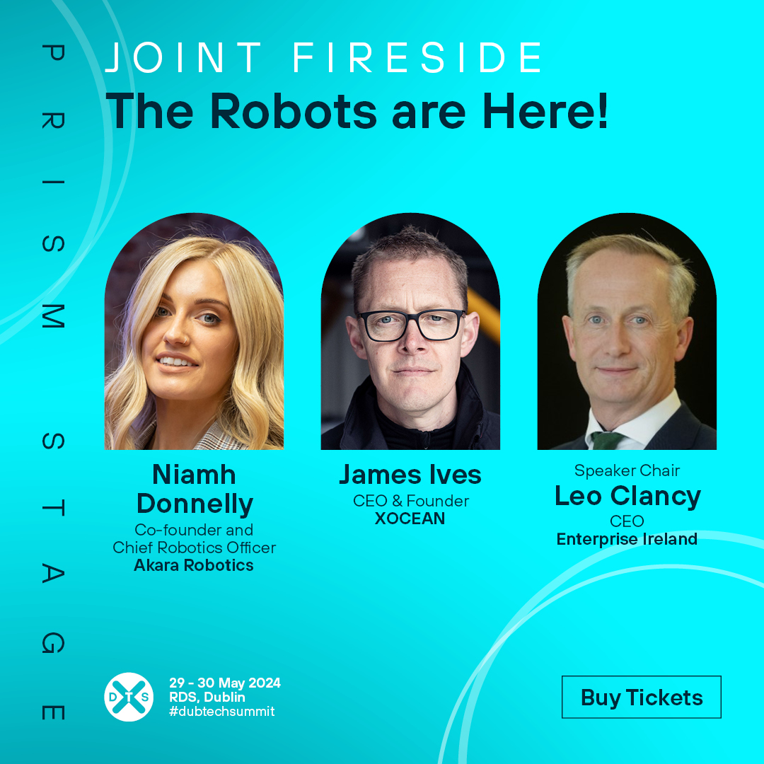 🤖“The robots are here!”🤖 🎟️dublintechsummit.tech/tickets/🎟️ Ireland has made significant advancements in robotics! From smart robotics innovations to cutting-edge AI, Irish enterprises and academia are not just participating but leading the charge in the global tech race. Learn more