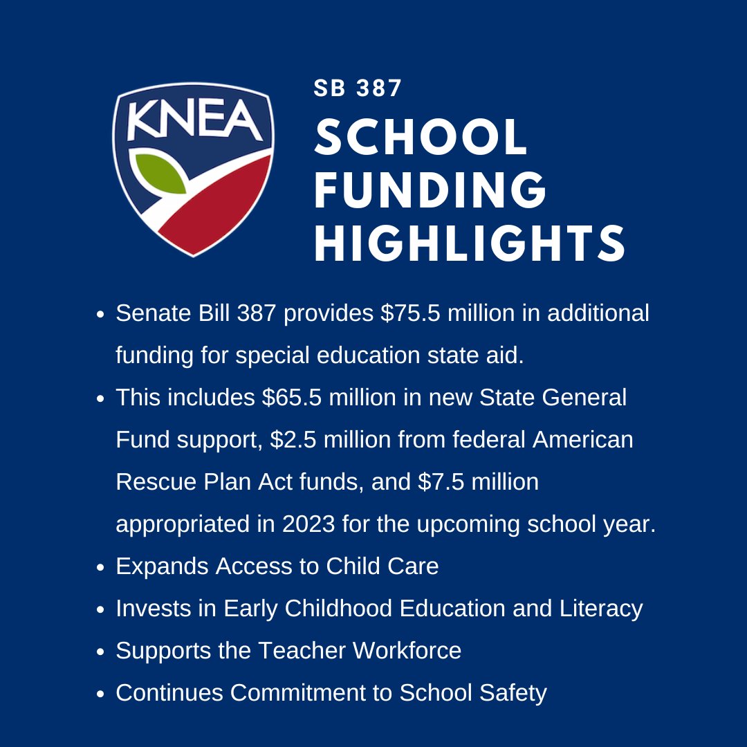 [GOV KELLY "PROUD" TO SIGN SCHOOL FUNDING LEGISLATION] Read the full details of Governor Laura Kelly's announcement here: underthedomeks.org/governor-proud…