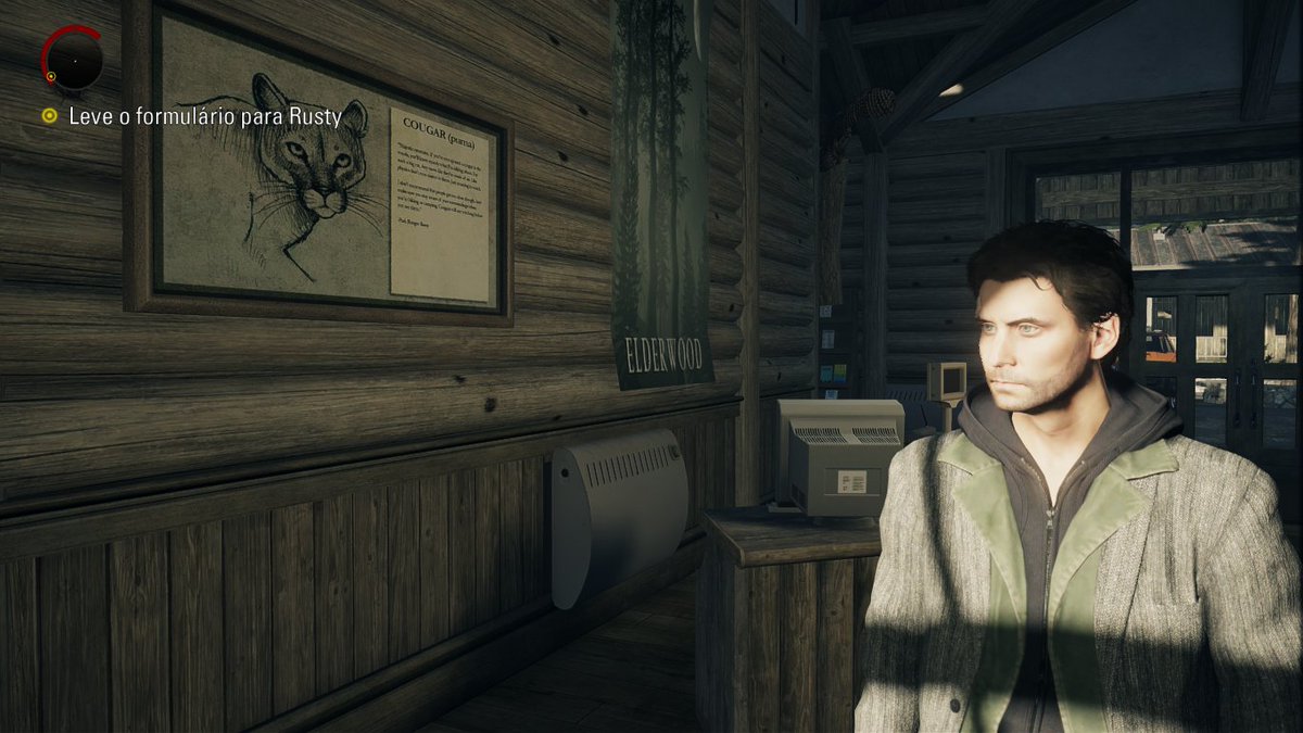 o remaster do alan wake é muito lindo