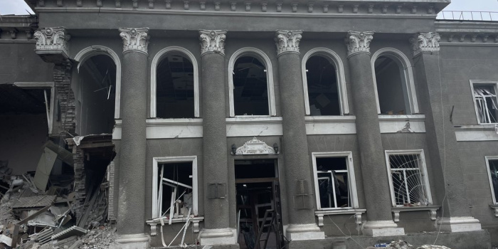 Ukraine: Russian missile damages media office in Kharkiv region Find out more 👉 go.coe.int/dVZGM An alert by @globalfreemedia #EuropeForFreeMedia