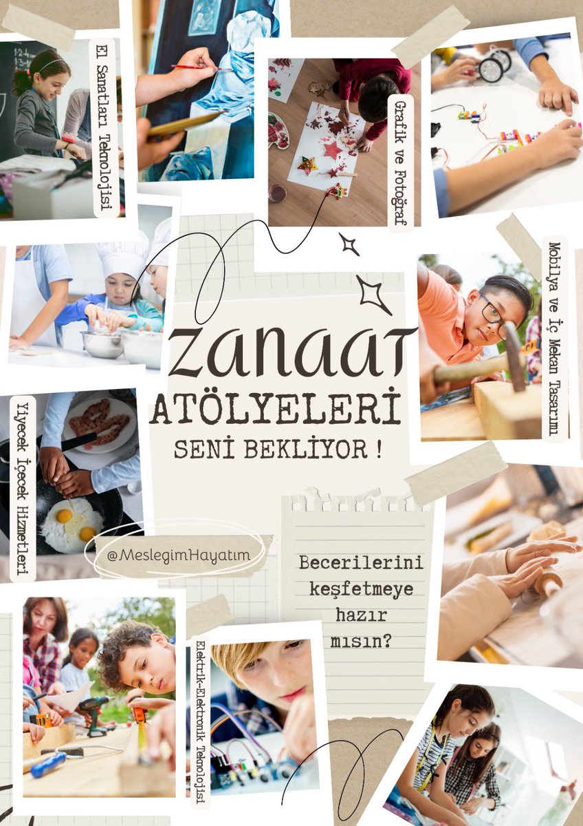 Beceri ve Hayallerini Keşfetmen İçin "Zanaat Atölyeleri" Seni Bekliyor ❗