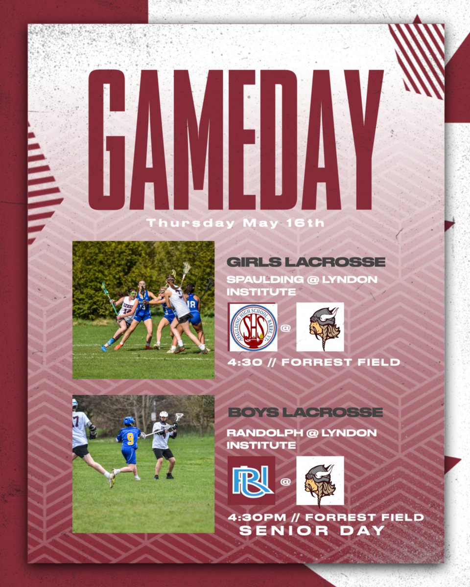 Senior day for Boys Lacrosse today at 4:30pm! 
Good Luck to both teams!
#GOVIKES