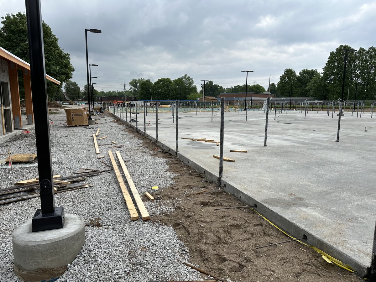 The renovation of Lottie Oglesby Park on Ewing Lane is really taking shape! When completed, it will be home to 16 well-lit pickleball courts, a baseball/softball field, beautiful pavilion with restrooms, two basketball courts, playground, and 1/3 mile walking trail. #onlyINjeff