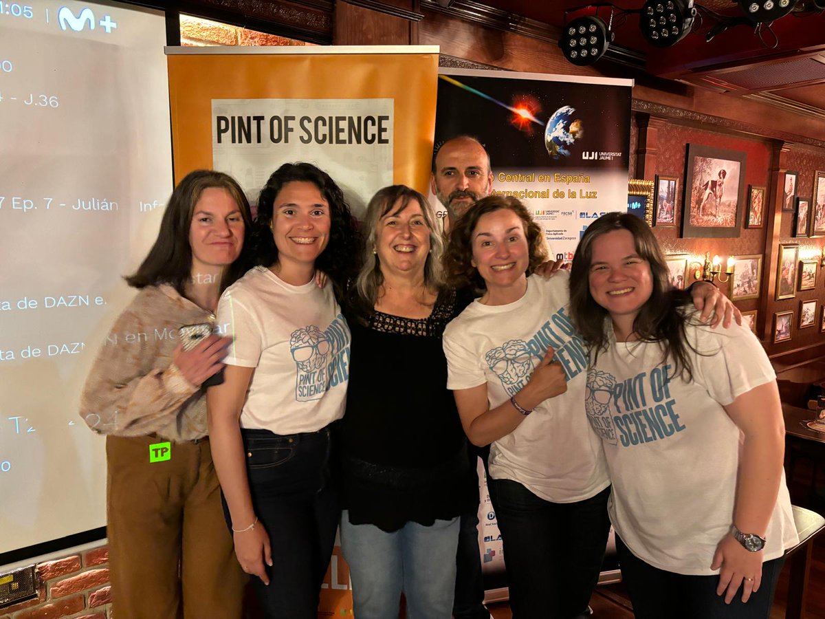 <a href="/Rocio_C_S/">Rocío Carratalá</a> and <a href="/scpallares/">Sandra</a> from <a href="/hpcauji/">High Performance Computing & Architectures</a> (<a href="/UJIuniversitat/">Universitat Jaume I</a>) successfully participated in organizing the 7th edition of Pint of Science Castelló, together with <a href="/EscrigMulet/">Elena Mulet Escrig (METODOPOLIS)</a>, <a href="/silderob/">Silvia Ferrer</a>, <a href="/vpastorfuentes/">Victoria Pastor</a>, and <a href="/rsanchordi/">Roger Sanchordi</a>.

#PINT24 #PINT24ES #PINT24CAS #SomUJI