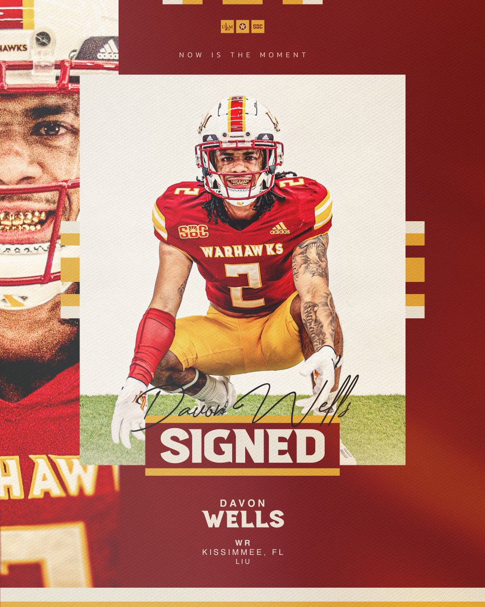 ✍️ 𝓢𝓘𝓖𝓝𝓔𝓓 Welcome to the Warhawk family, @davon_wells.