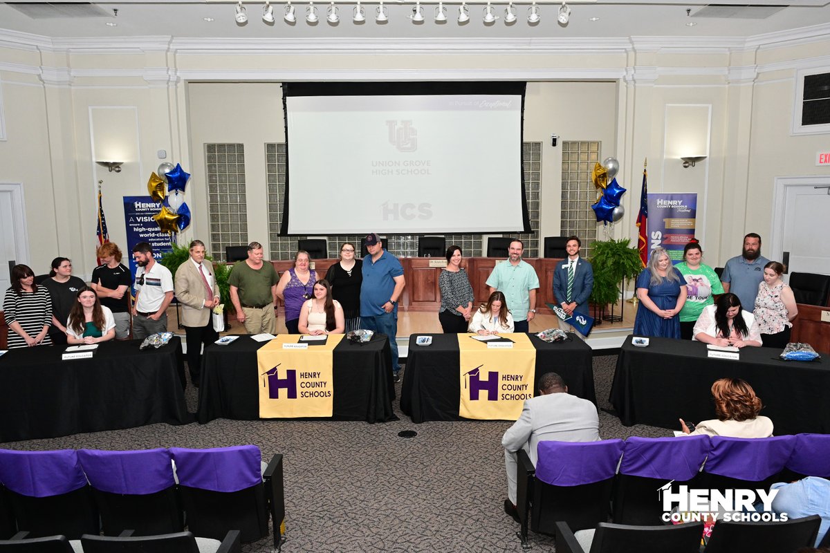 Henry County Schools recently celebrated Future Educators Signing Day! These graduating seniors are ready to carry the torch and make a positive impact in the lives of students. Congratulations and thank you for taking on this noble responsibility! #WinningforKids #HenryProud