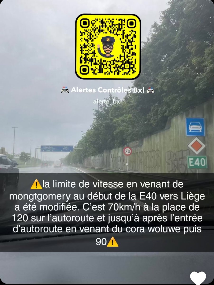 Catz_Eyes_Bxl's tweet photo. Donne 2km d’autoroute E40 ou E411 à @Ecolo et @elkevdbrandt, tu auras une piste cyclable des retards et surtout des changements vicieux sans aucune communication.
120km/h > 70km/h sur la E40 en pleines voies de lancements sans aucunes justifications
#PlusVertPlusCon #Bruxhell https://t.co/JoPIC31Jn6