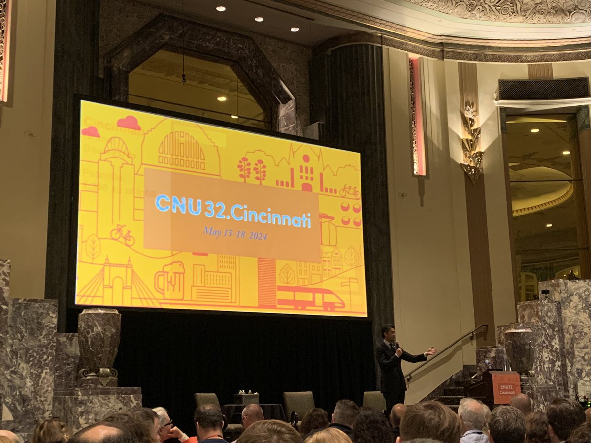 “Cincinnati has all the ingredients to be the future city.” - Mayor <a href="/AftabPureval/">Aftab Pureval</a> at <a href="/NewUrbanism/">Congress for the New Urbanism</a> <a href="/CNU32_Cincy/">CNU 32 in Cincinnati</a>

Heck yeah we do! Beautiful historic neighborhoods. <a href="/CROWNcincinnati/">CROWN Cincinnati</a> trail in development. <a href="/cincinnatimetro/">Cincinnati Metro</a> BRT coming.

We need Connected Communities zoning reform!