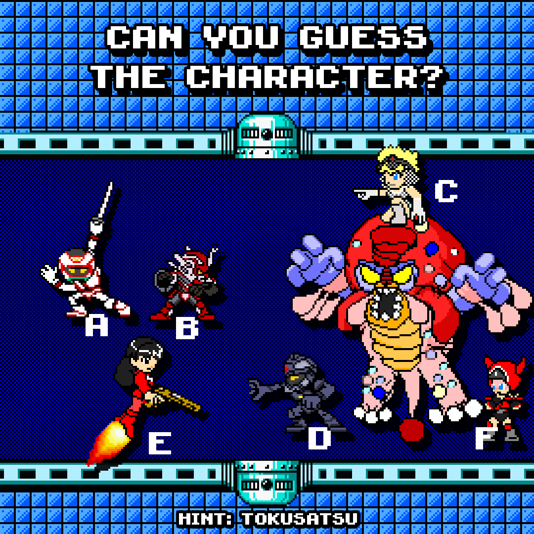 Since some people had already identified some characters through the shadows, but no one got them all right yet, can anyone now guess who they are?

#gamedev #tokusatsu #beatemup #openbor #pixelart