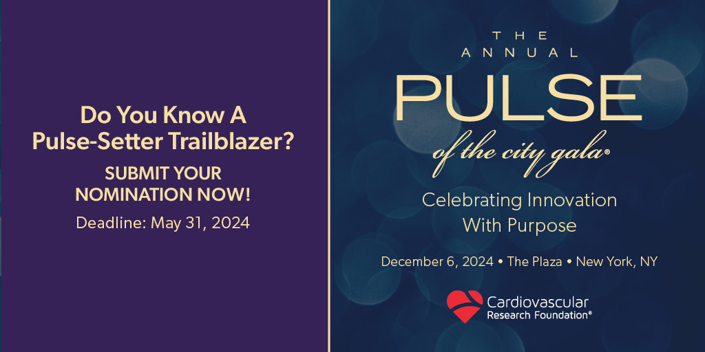 🎖️Ready to celebrate health care #innovators? 🏆 Nominate an exceptional individual or program for the Pulse-Setter Trailblazer Award! Join us in honoring those shaping the future of healthcare. Submit your nomination now! pulsegala.org/#nominations #PulseGala2024 #cardiology