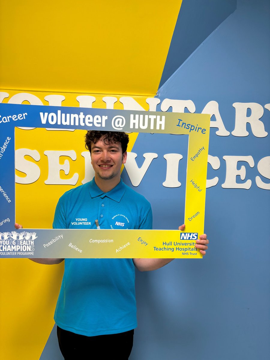 Kieran has begun his volunteer journey with us at the Trust at Castle Hill. As he wants to pursue a medical career, he will learn many valuable skills whilst with us that will set him up for success. @HullHospitals @NHSHHP @uk_navsm @NHSEngland @KarenHa16388067 💙💛
