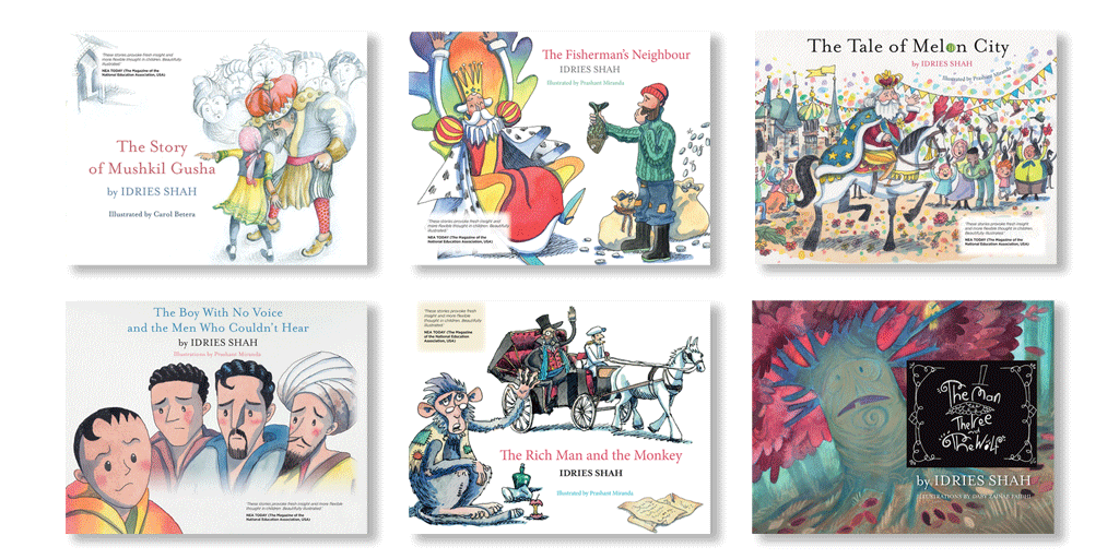 IdriesShah's tweet photo. Now available in hardcover and paperback - six new children’s books featuring teaching-stories by Idries Shah. Read them for free on our website. And order your copies today from Amazon and all good bookstores!
https://t.co/dvRen4KvLh
#idriesshah #idriesshahfoundation https://t.co/33Fkf6vjUW