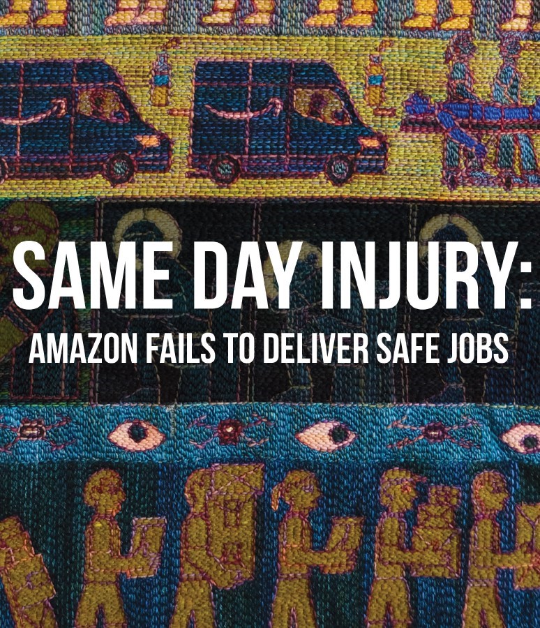 THREAD: New injury data shows that three years after making bold promises to do better, Amazon is still failing to keep workers safe on the job, and has chosen to prioritize production speed and profits instead. (1/8)