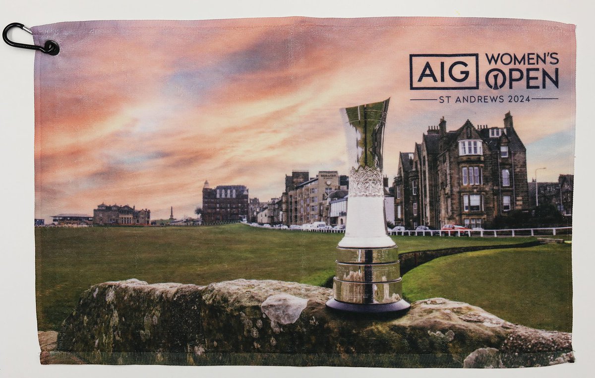 .@AIGWomensOpen merchandise deliveries are getting us excited for August!

Check out this stunning sunrise on our new golf towel available in the R&A Shop.

#worldgolfmuseum #AIGWO #golfmerchandise #golfapparel #GolfTowel #OldCourse #homeofgolf #womeningolf