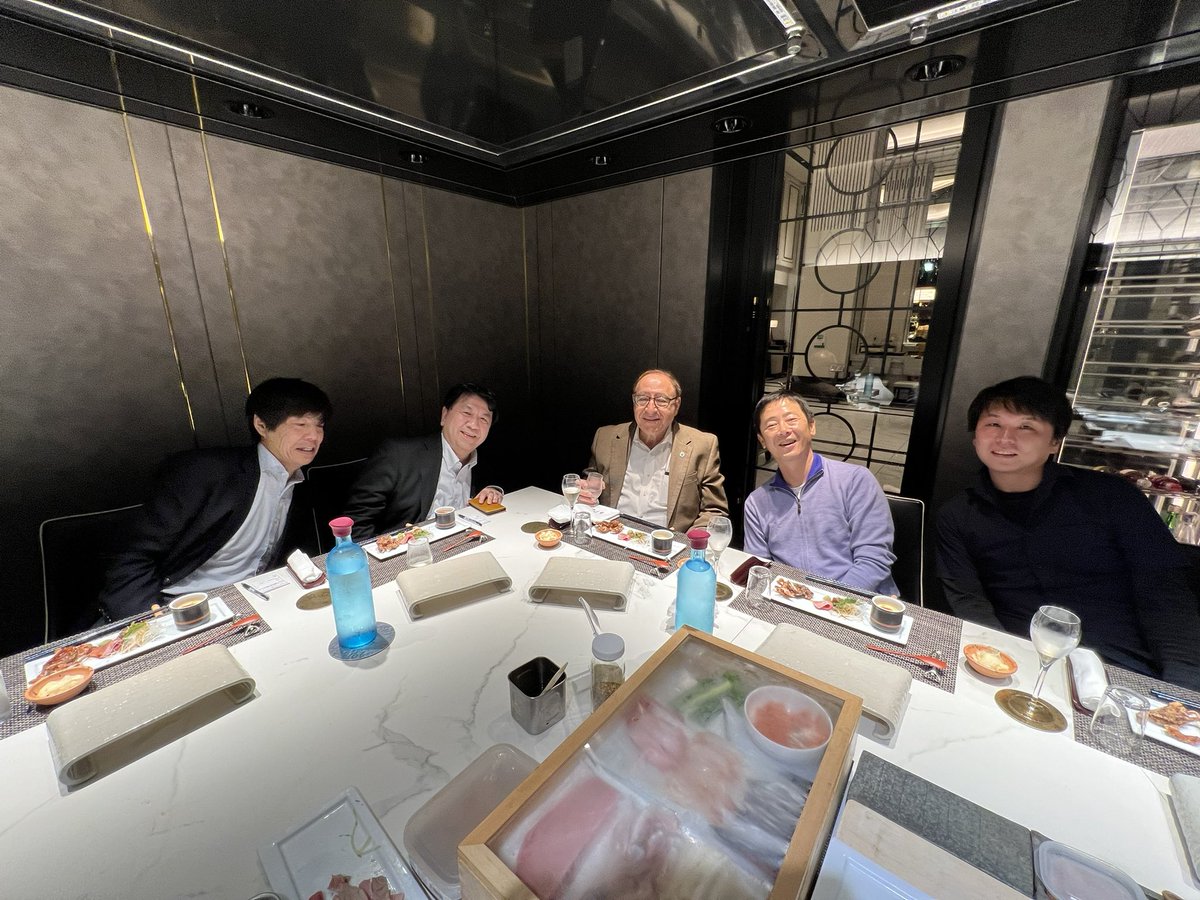 makay58's tweet photo. First day of highly productive and exciting collaboration meeting in #tokyo with our exceptional collaborators. Prof Jun Ohta, VPR, @NAIST_MS_EN , Prof Ohsawa  and Dr Sunaga 

@UHBiomedEng @IEEEFutureDir #ieee @NAIST_MS_EN  @IEEEembs https://t.co/eCGF186Mjd
