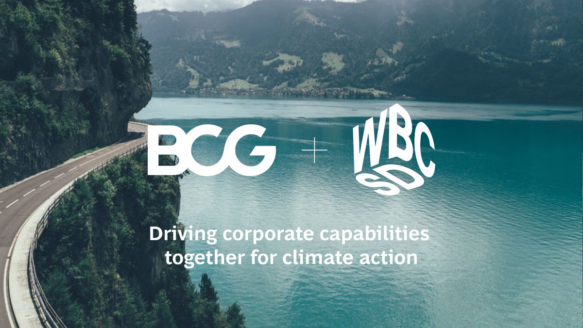 👉Exciting news - @BCG is joining hands with WBCSD to accelerate corporate #ClimateAction! Together, we developed a masterclass series on developing climate transition roadmaps & we are ready to share the results! 🔜Stay tuned for masterclass takeaways!