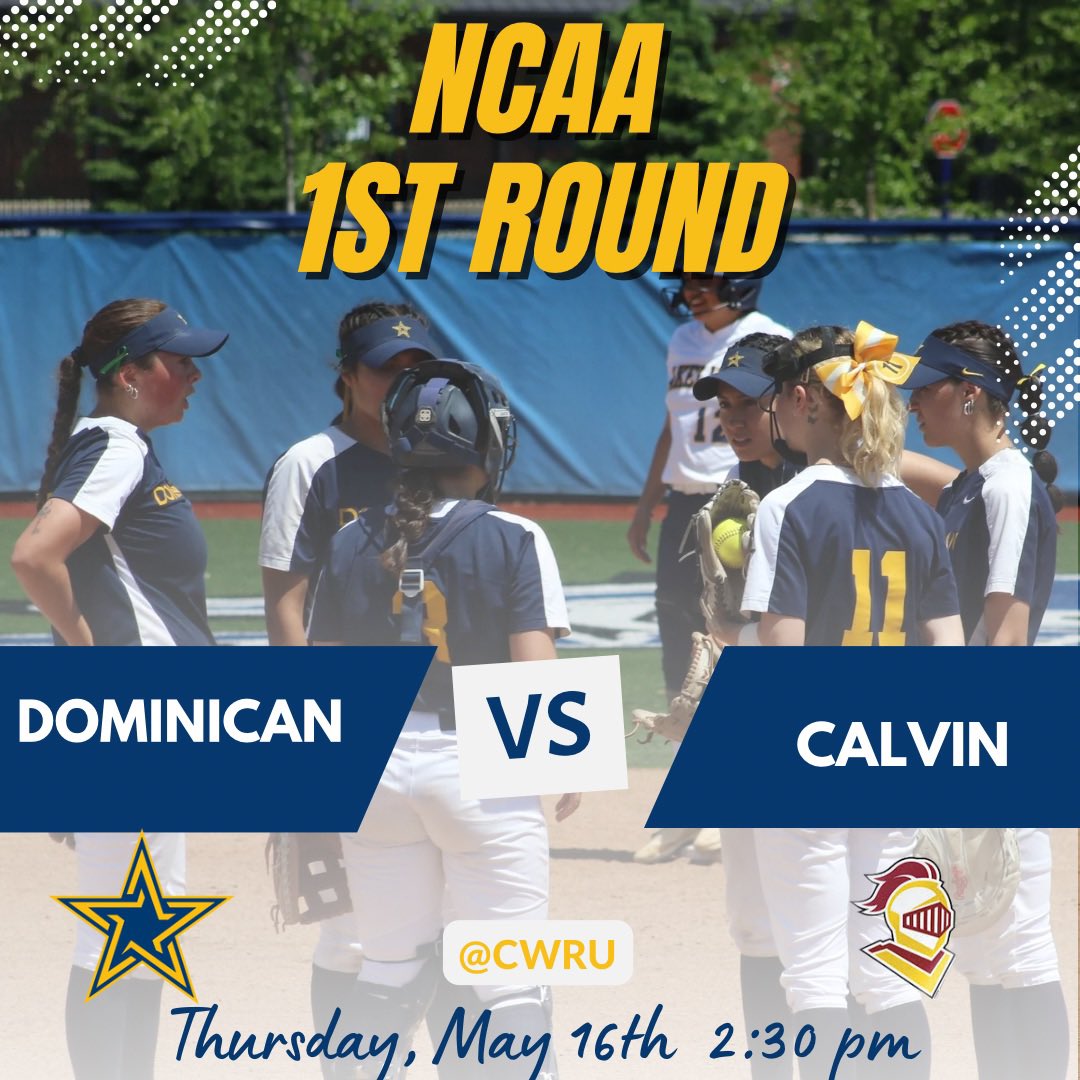 Today is the day! Stars will play in the first round of the NCAA tournament this afternoon! DU will take on Calvin University. First pitch is at 2:30 PM ET