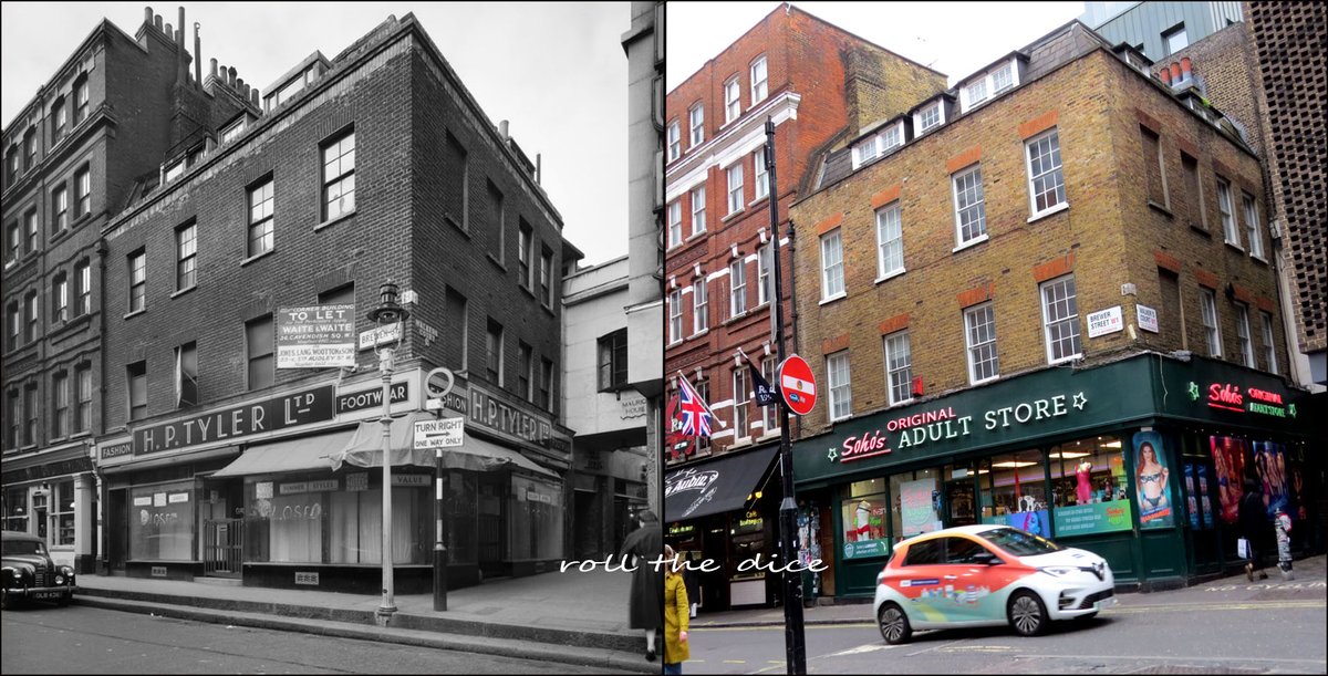 More from #Soho Brewer Street 1955-2024 This End Of Brewer Street Was Once Little Pulteney Street #oldlondon more flickr.com/photos/rollthe…