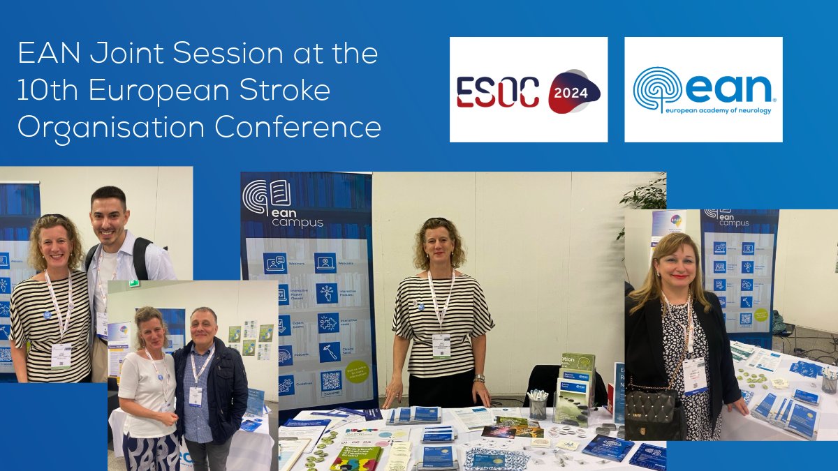 The EAN is in Basel for the 10th @ESOstroke Conference #ESOC2024! Check out our joint session ➡️ Brain Care: Integrating Prevention of Common Age-Related Brain Diseases into Primary Care starting tomorrow at 8:30 CEST in the Montreal Room.