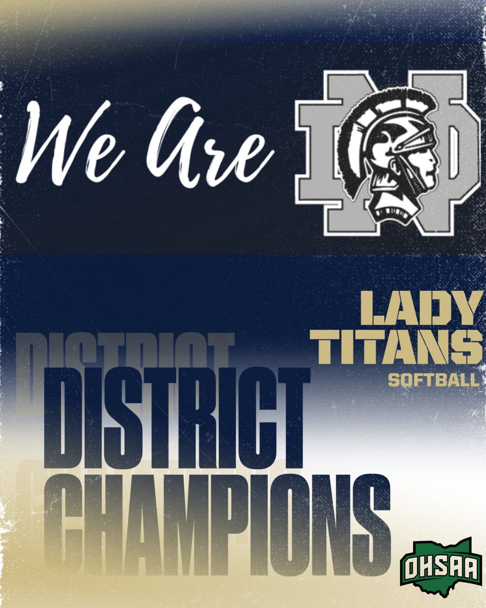 WE ARE District Champions 🏆
Headed to Regionals at Pickerington 🥎