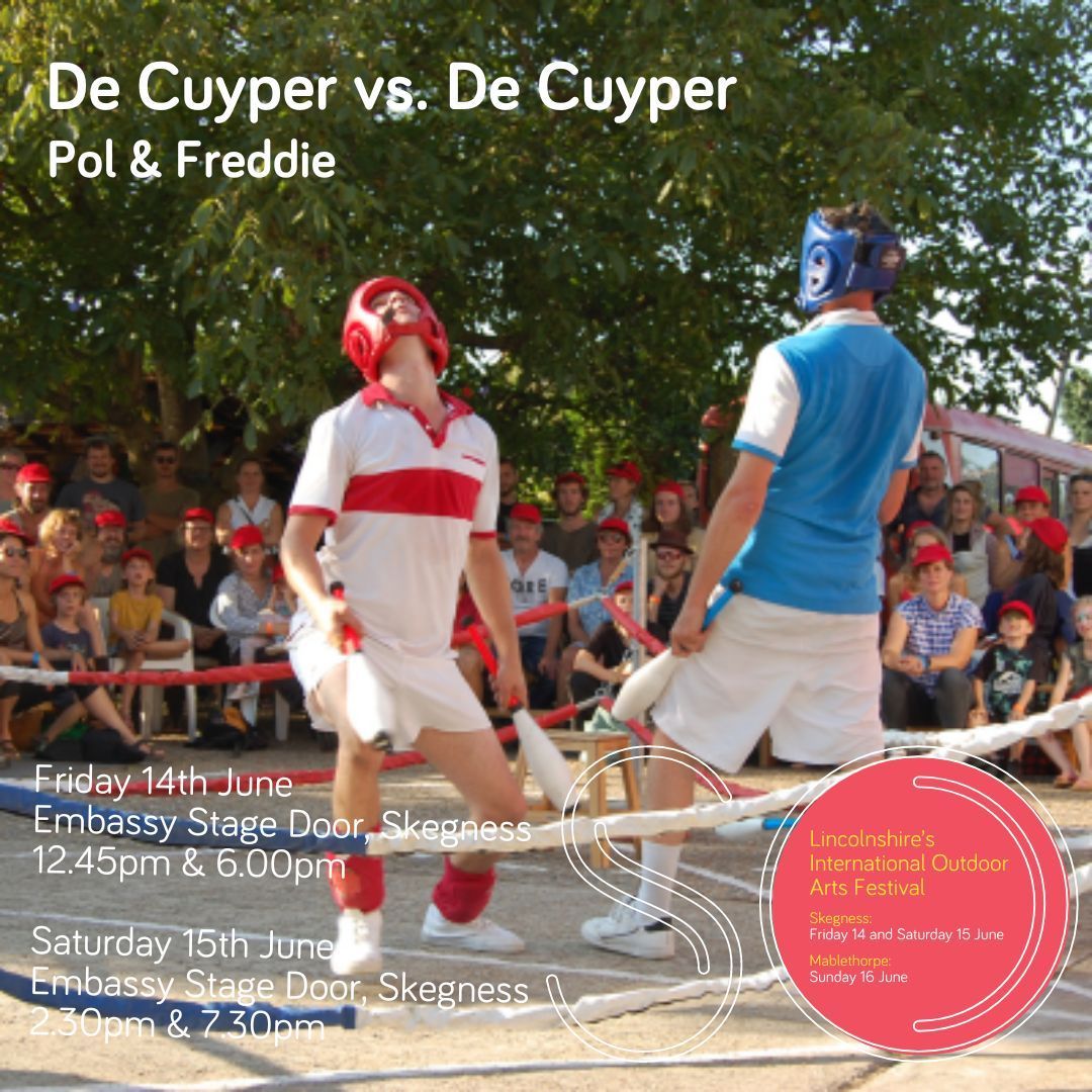 Our first artist to announce is... Pol & Freddie with De Cuyper vs. De Cuyper Visit the SO Festival website for information about the full programme buff.ly/44L9PIi #sofestival #lincolnshire #arts #culture