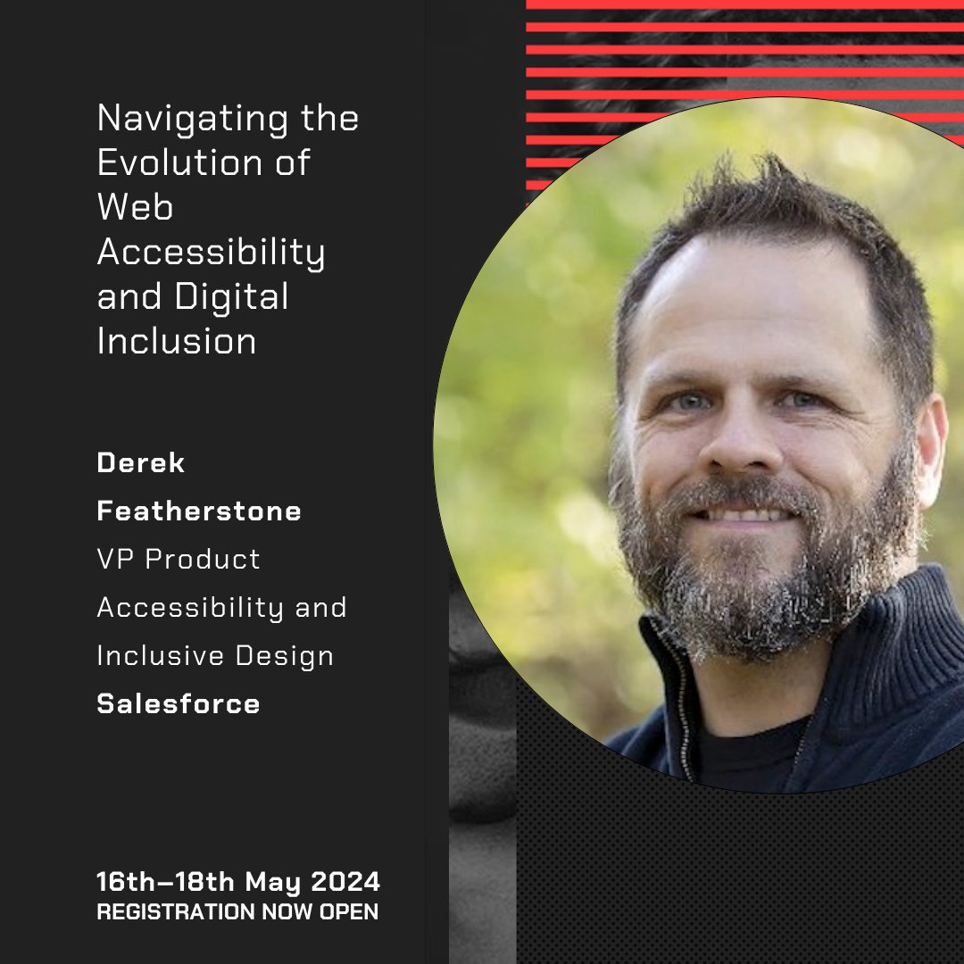 Join Derek Featherstone in our final #Virtua11y2024 session as he explores the future of web accessibility and inclusive design at @Salesforce. Don't miss out on great insights! 🌐 #GAAD #DigitalInclusion