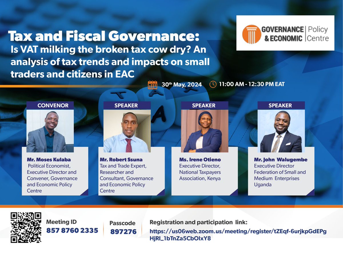 Please join us for this webinar on Fiscal policy , 30th May 2024. Registration Link us06web.zoom.us/meeting/regist…