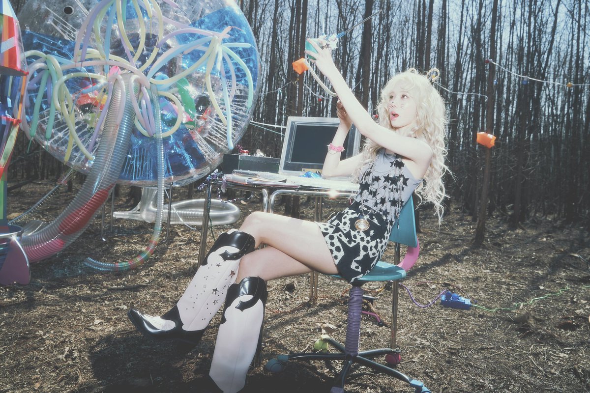 Welcome to her lair, isn’t it kinda unusual? All her stuff is weird and looks so out of this world. Don’t touch it- who knows what will happen if it’s turned on. Look at her, she’s excited to know more of this place and looks like she’s adjusting well to the life on earth.☆彡