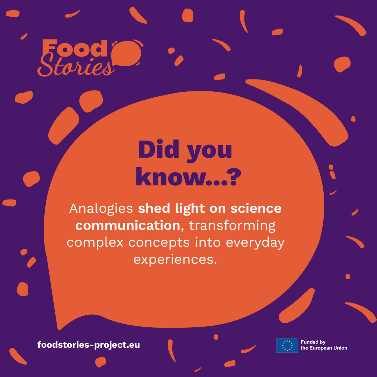 foodstories_eu's tweet photo. #DYK? Analogies shed light on science communication, transforming complex concepts into familiar, everyday experiences.
Consider the electron cloud model—it describes how electrons behave around an atom's nucleus, similar to bees buzzing unpredictably around their hive. 🐝⚛️ https://t.co/orL5ZWXWqe