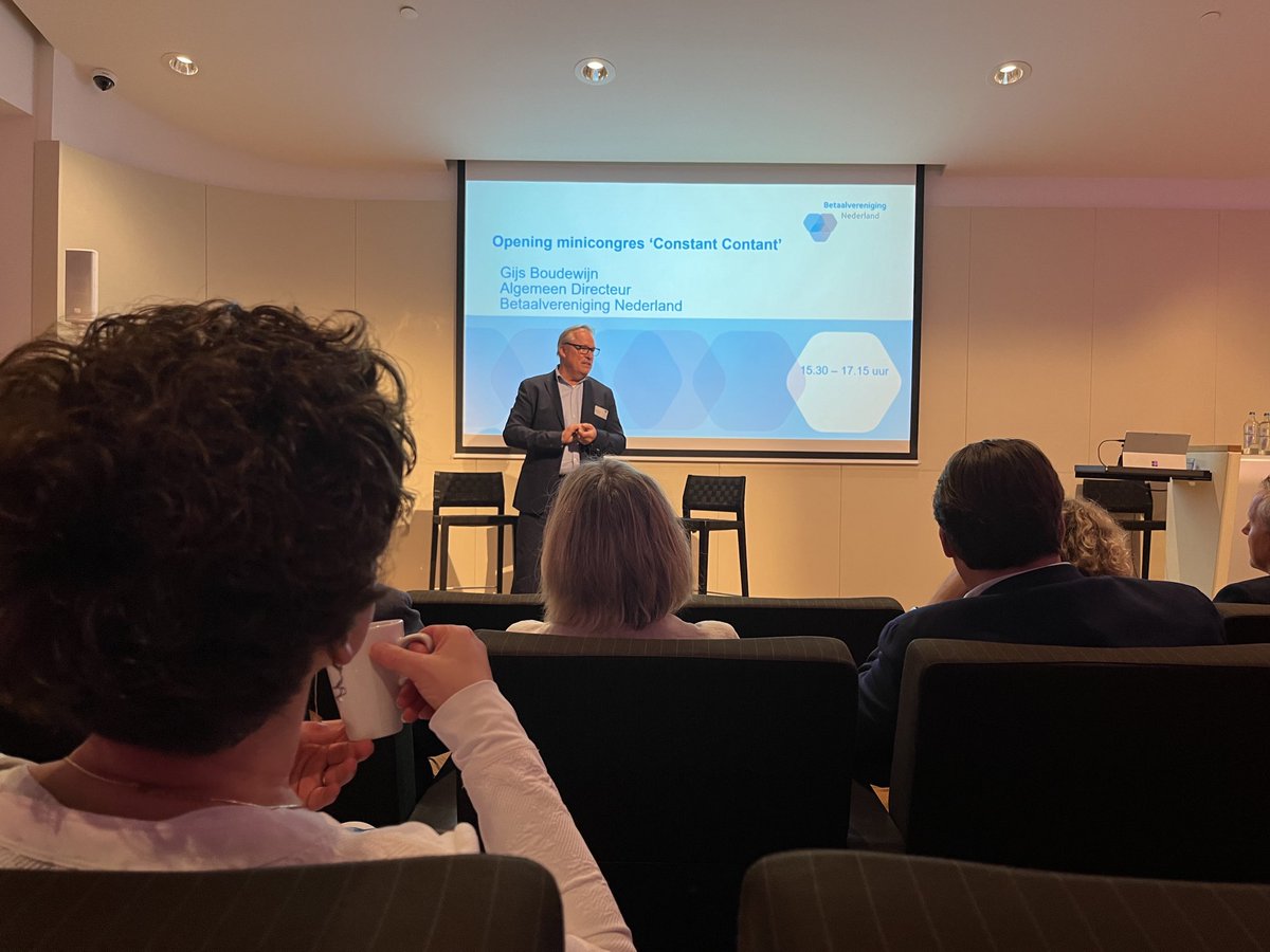 Het minicongres Constant Contant dat we organiseren voor onze leden is begonnen. Met bijdragen van ⁦<a href="/DNB_NL/">De Nederlandsche Bank</a>⁩, ⁦<a href="/geldmaat/">Geldmaat</a>⁩ en ⁦<a href="/Brinks/">Brink's</a>⁩.